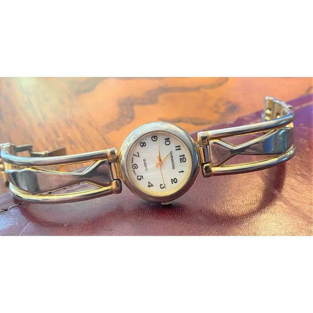 Women's 24mm Gold Tone Shannons Watch, MOP Face